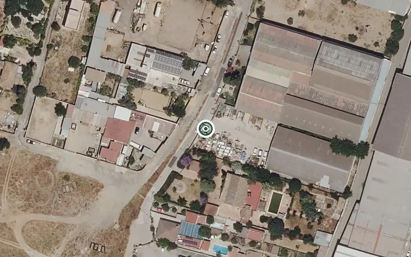 Vista aérea de la ubicación de Centro Residencial Montetabor