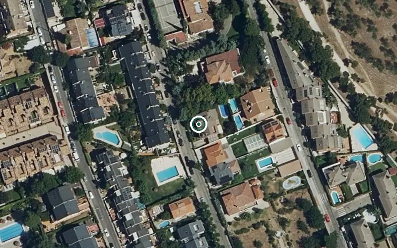 Vista aérea de la ubicación de Residencia Versalles