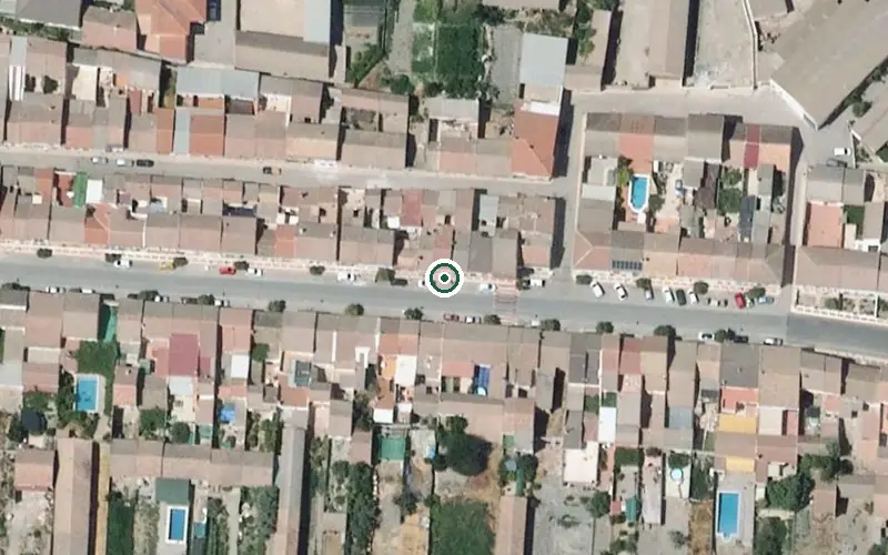 Vista aérea de la ubicación de Centro de Día para Mayores Divina Pastora