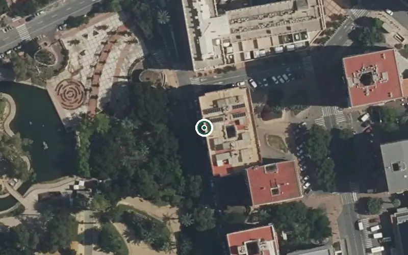 Vista aérea de la ubicación de Centro de Día Santa Mª Josefa