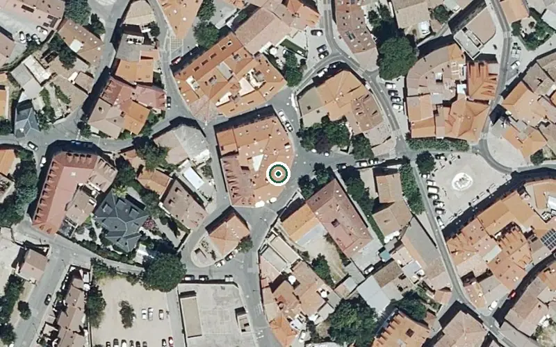 Vista aérea de la ubicación de Centro de Día Casa Teodora