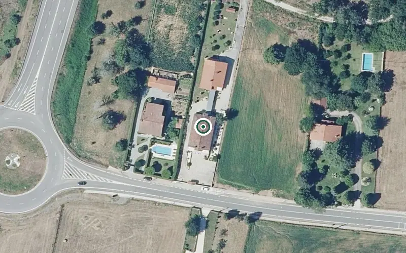 Vista aérea de la ubicación de Vivenda Comunitaria Nuestra Señora de Lourdes i