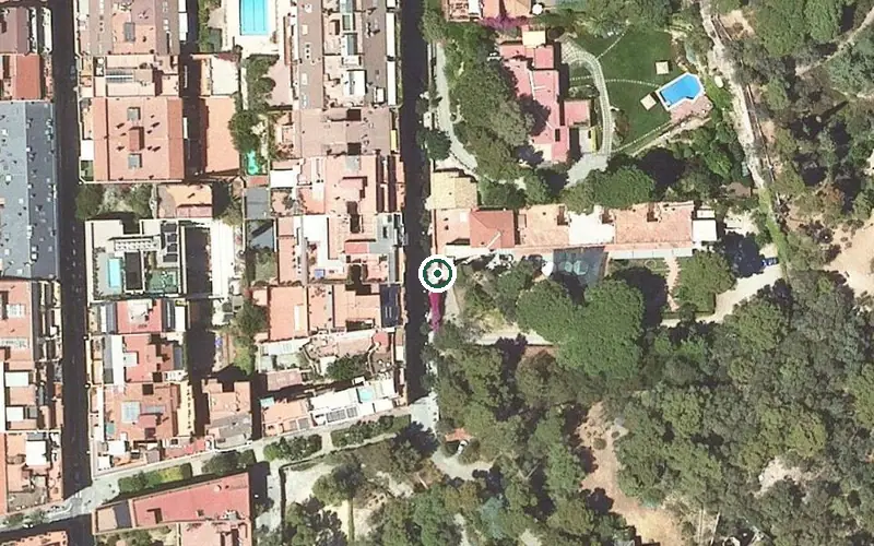 Vista aérea de la ubicación de Centro Residencial Putxet
