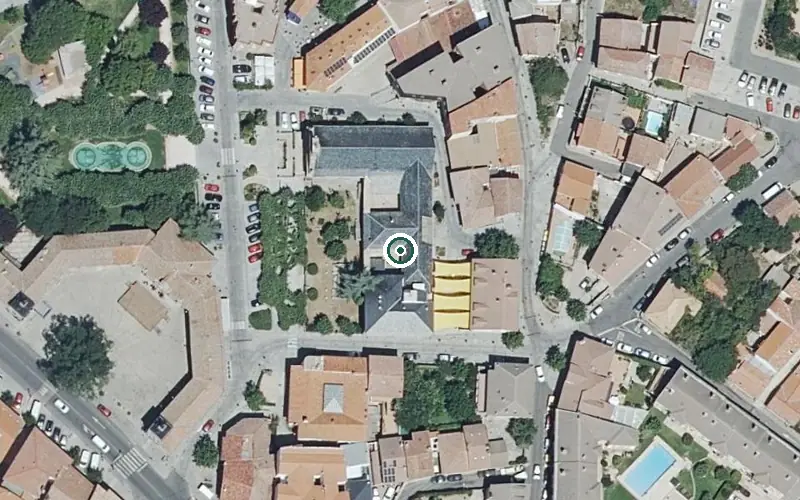 Vista aérea de la ubicación de Residencia San Miguel Arcángel (Guadarrama)