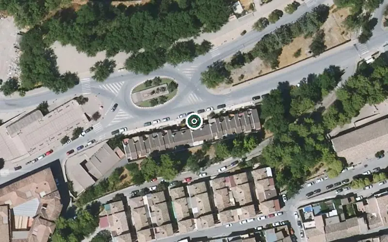 Vista aérea de la ubicación de Centro Residencial para Personas Mayores San Sebastián