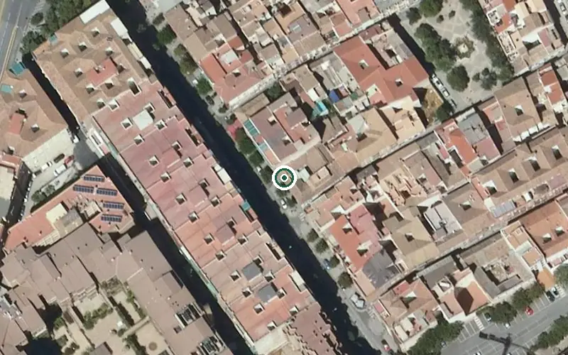Vista aérea de la ubicación de Centro de Día para Mayores Ancha de Capuchinos Granada