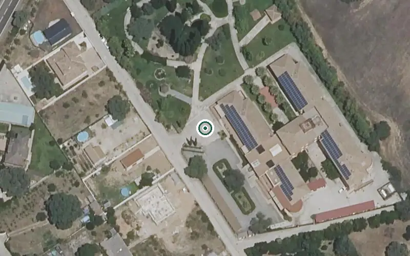 Vista aérea de la ubicación de Residencia de Mayores el Encinar