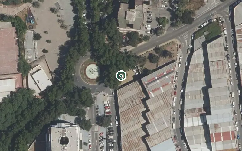 Vista aérea de la ubicación de Centro de Día para Mayores Nieves Barranco
