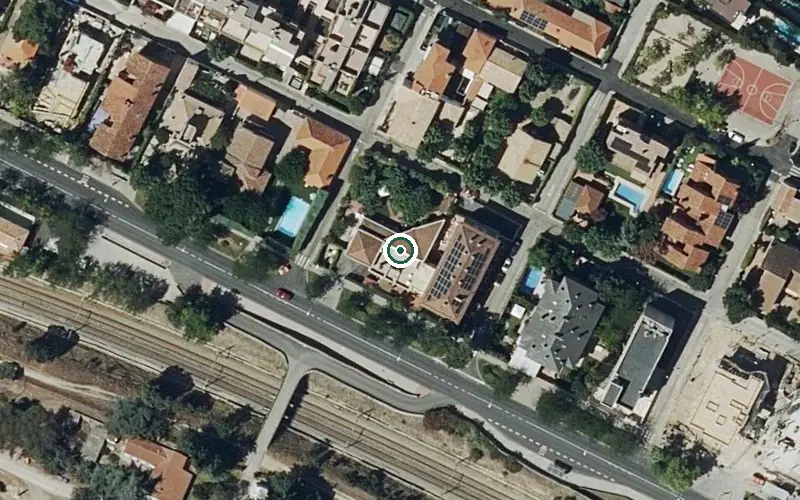 Vista aérea de la ubicación de Residencia Casablanca El Plantío