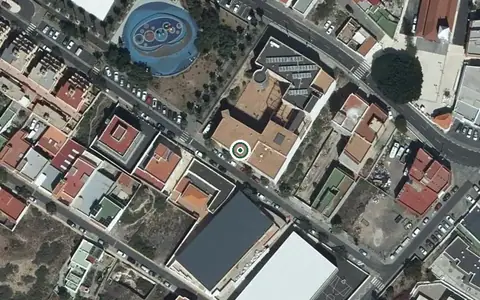Vista aérea de la ubicación de Centro Sociosanitario de Fasnia