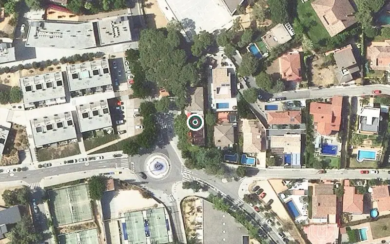 Vista aérea de la ubicación de Centre de dia Llar Carme