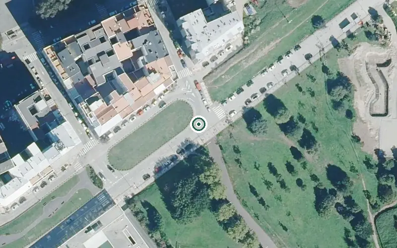 Vista aérea de la ubicación de Centro de Día para Persoas Maiores de Coruña Eiris