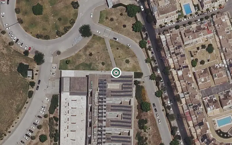 Vista aérea de la ubicación de Crpm Domusvi Bormujos