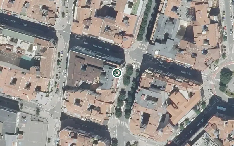Vista aérea de la ubicación de Residencia Hermanas Angélicas de Bilbao Egoitza