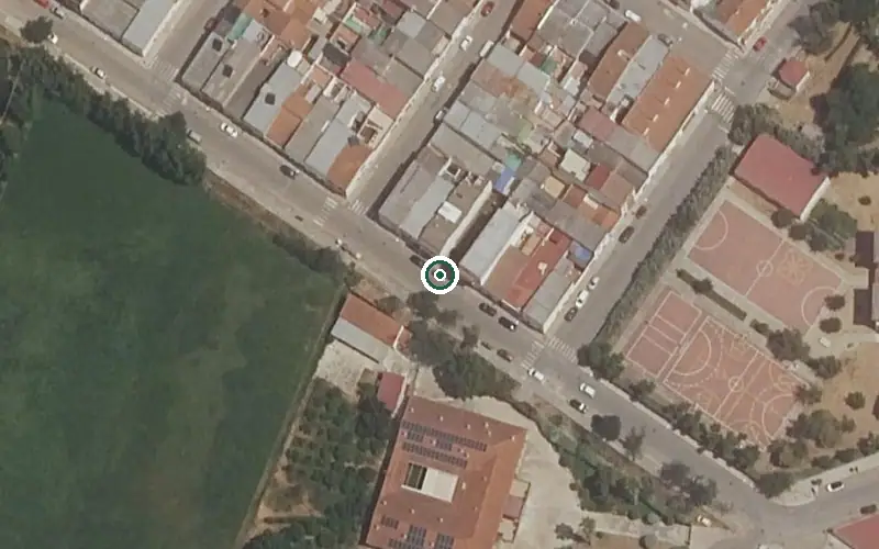 Vista aérea de la ubicación de Residencia de Mayores Virgen de Barbaño