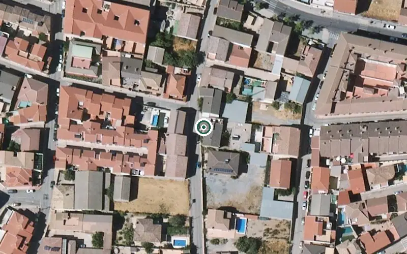 Vista aérea de la ubicación de Centro Residencial Corazón de Jesús