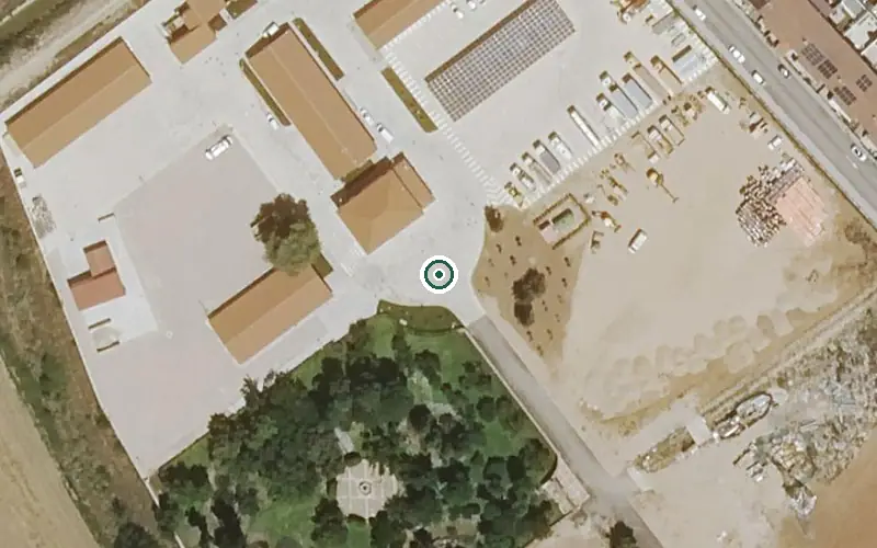 Vista aérea de la ubicación de Residencia de Mayores Juan Pablo II