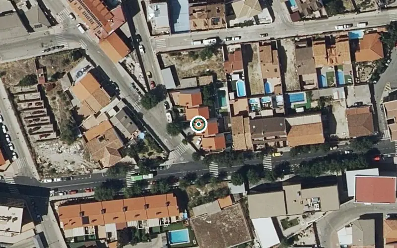 Vista aérea de la ubicación de Residencia Virgen del Consuelo