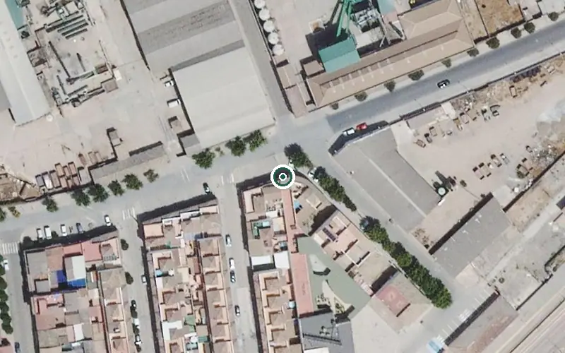 Vista aérea de la ubicación de Centro de Día para Mayores Dependientes
