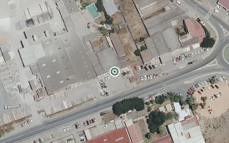 Vista aérea de la ubicación de Centro de Día para Personas Mayores Domusvi Condado