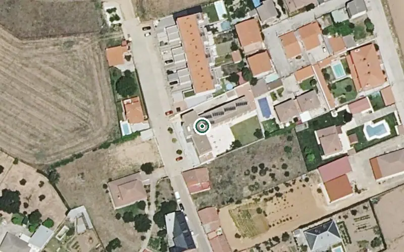 Vista aérea de la ubicación de Residencia Geriátrica Ruta de la Plata