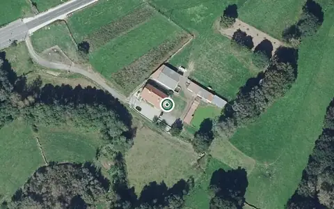Vista aérea de la ubicación de Vivenda Comunitaria Enxebre