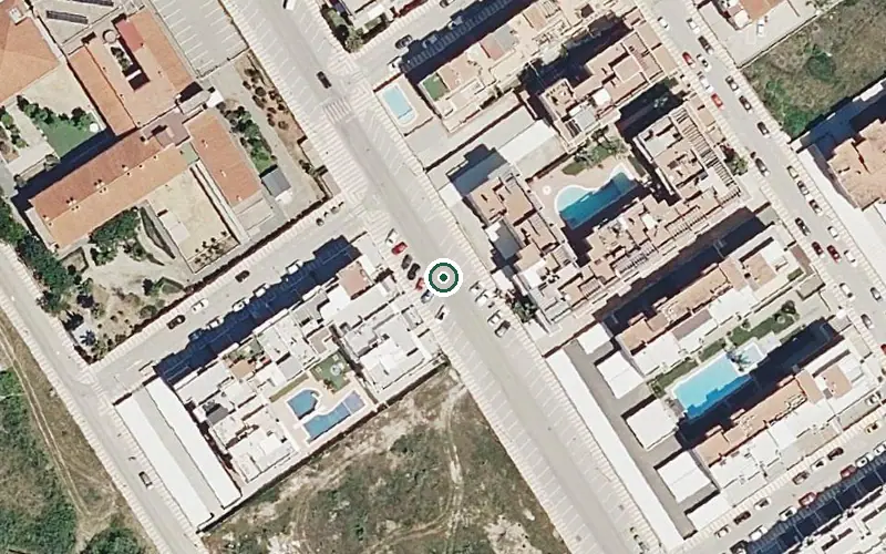 Vista aérea de la ubicación de Residencia P.m.d. Solimar Daimús