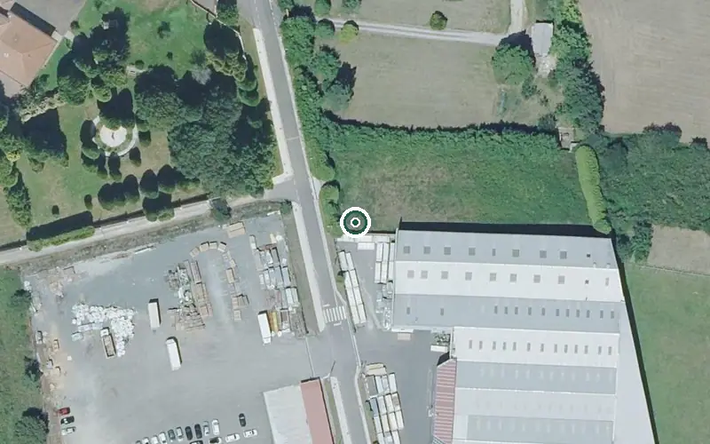 Vista aérea de la ubicación de Residencia San Marcos
