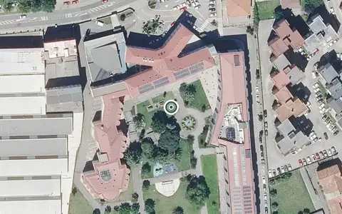 Vista aérea de la ubicación de San Cándido