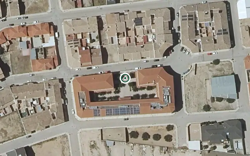 Vista aérea de la ubicación de Residencia de Mayores San Bartolome