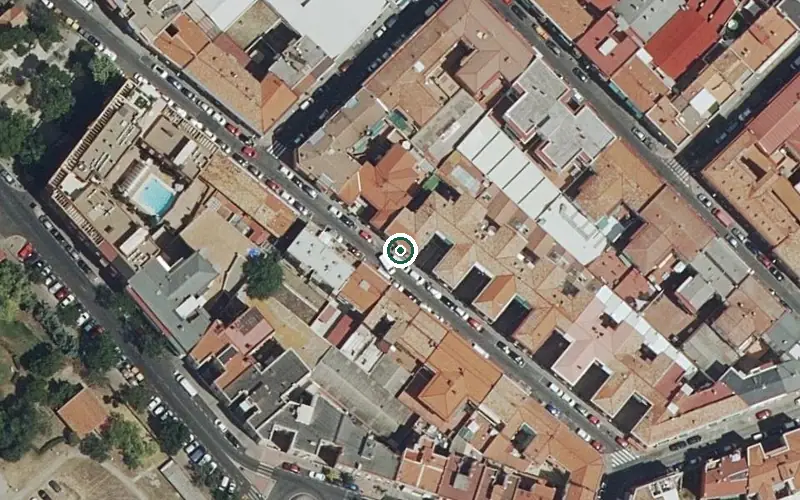 Vista aérea de la ubicación de Centro de Día Nuestros Abuelos