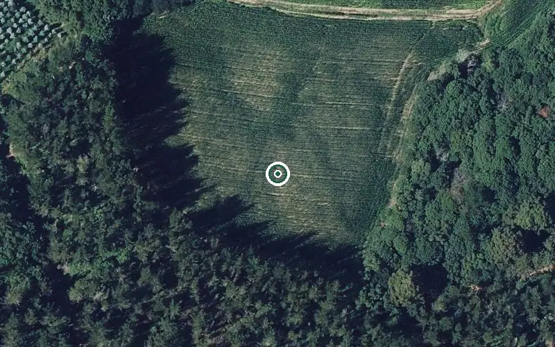 Vista aérea de la ubicación de Residencia para Persoas Maiores Guntin