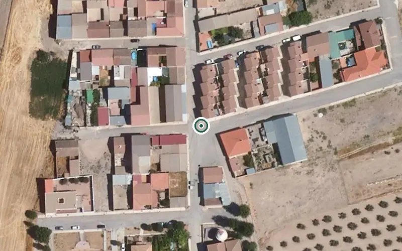 Vista aérea de la ubicación de Residencia de la Tercera Edad