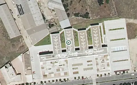 Vista aérea de la ubicación de Residencia de Personas Mayores (San Juan de Sahagún)