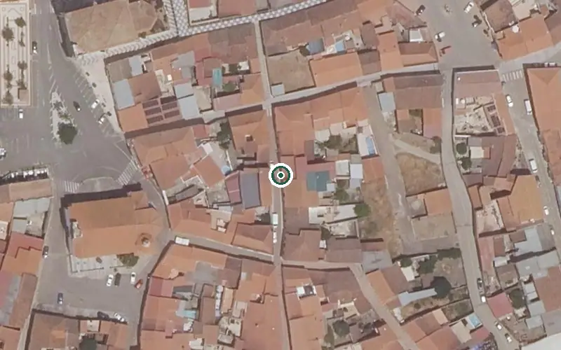 Vista aérea de la ubicación de Centro de Día de Almendral