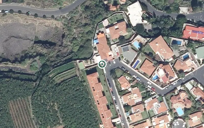 Vista aérea de la ubicación de Residencia de Mayores Las Adelfas