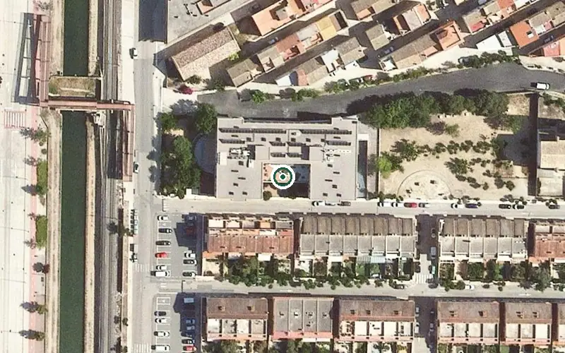 Vista aérea de la ubicación de Centre de Serveis l'Onada Tortosa