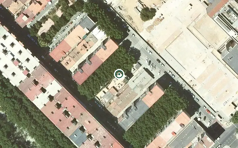 Vista aérea de la ubicación de Centro de día Kristel Oro
