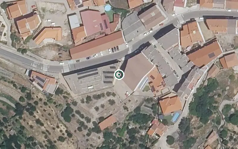 Vista aérea de la ubicación de Residencia de Mayores Virgen de la Piedad