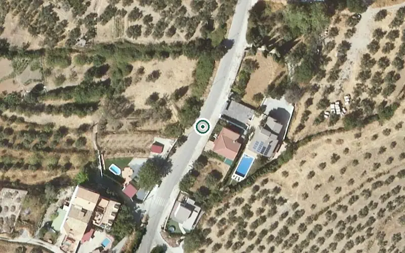 Vista aérea de la ubicación de Centro Residencial para Personas Mayores los Sifones