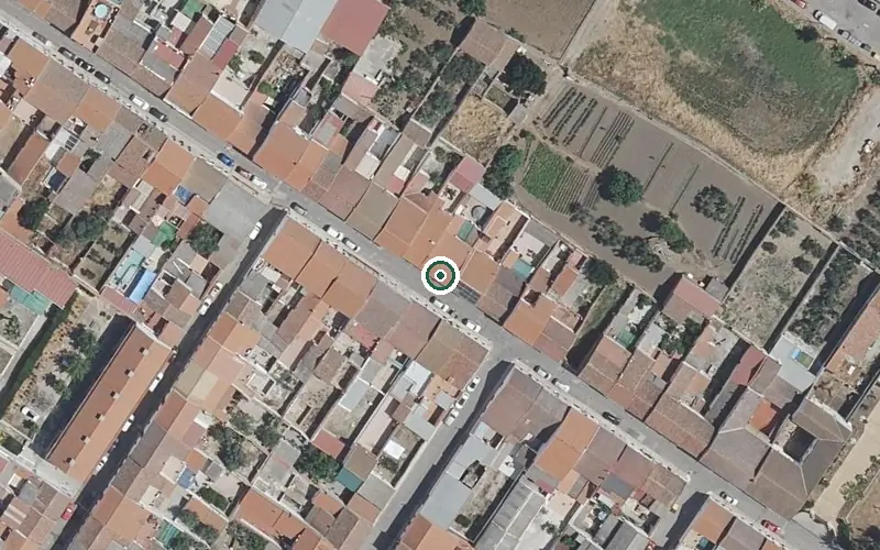 Vista aérea de la ubicación de Centro Residencial para Personas Mayores Virgen de los Remedios