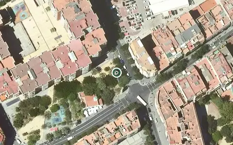 Vista aérea de la ubicación de Residència Collblanc Companys Socials