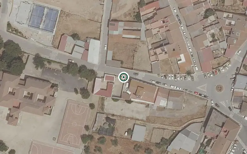 Vista aérea de la ubicación de Centro de Día para Mayores Municipal