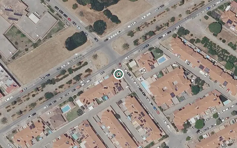 Vista aérea de la ubicación de Centro de Día para Mayores las Canteras