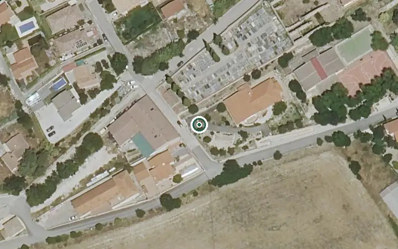 Vista aérea de la ubicación de Vivienda Municipal de Mayores