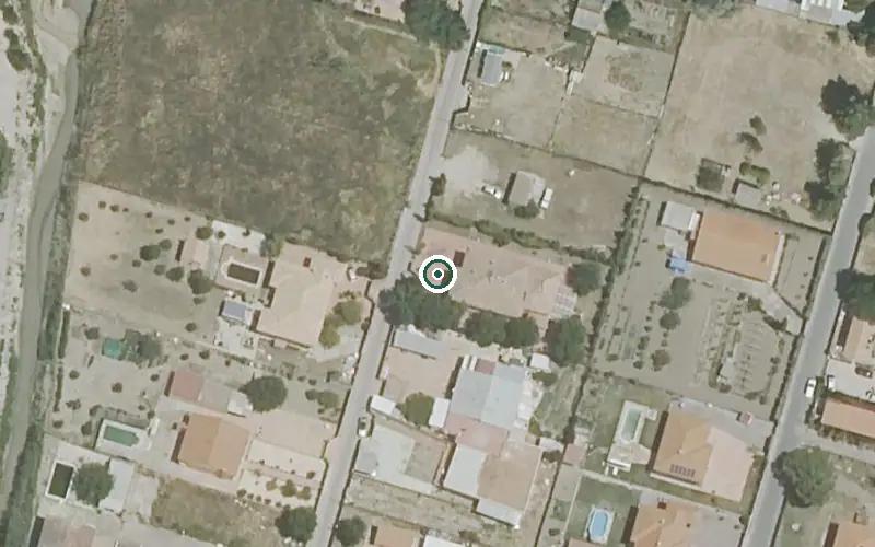 Vista aérea de la ubicación de Residencia de Mayores Cristo de la Salud