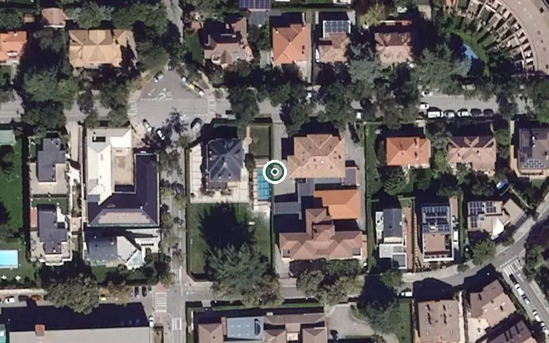 Vista aérea de la ubicación de Residencia de Personas Mayores el Carmen