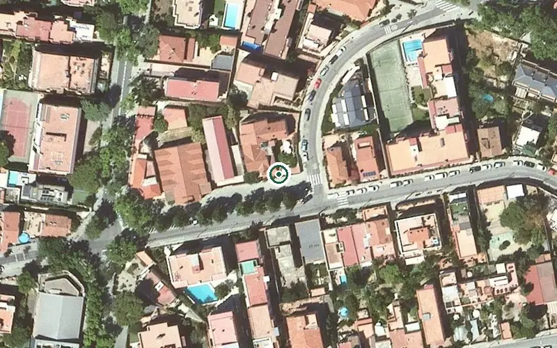 Vista aérea de la ubicación de Residència Pedrell