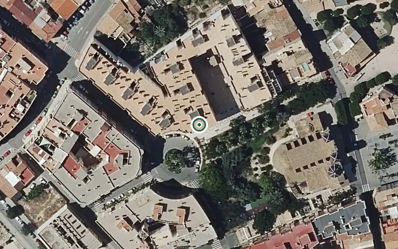 Vista aérea de la ubicación de Residencia P.m.d. Madre Elisea
