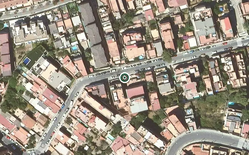 Vista aérea de la ubicación de Centro de día Los Olivos